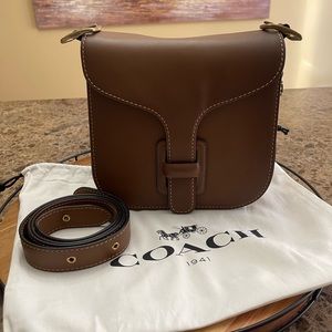 Like New! Authentic Coach Courier Leather Convertible Bag - Sienna Brown